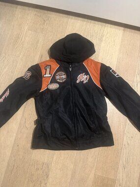 Harley Davidson Jacket GENUINE MOTOR CLOTHES Soft Shell Riding Sz S womens